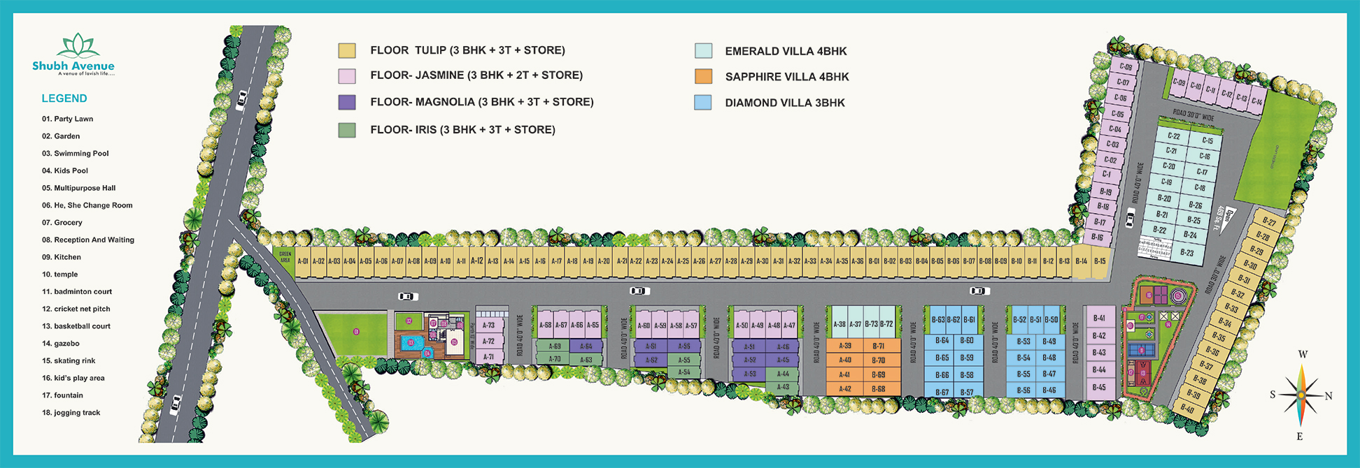 shubh avenue site plan